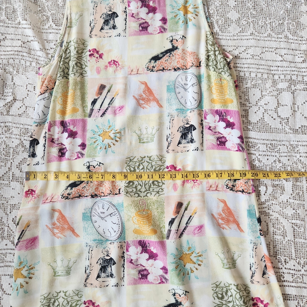 Vibrant Parisian Chic Inspired Patchwork Sleevele… - image 8